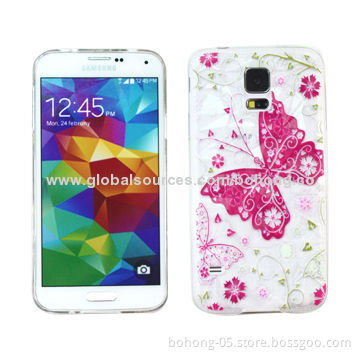 Water Cube Pattern TPU Cases for Samsung S5, Surface, Irregular Water Cube Shape with Print Pattern